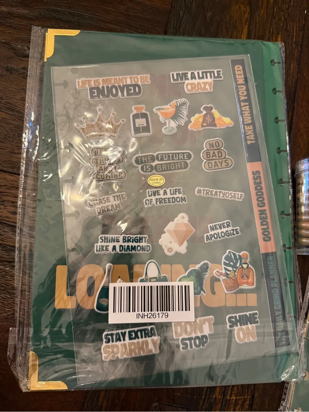 Brand New The Daily Grind Planner cover and dividers